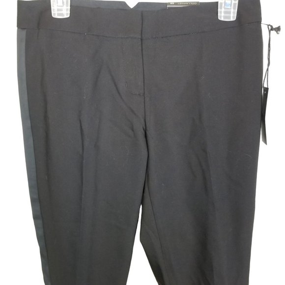 Express Womens 6R Black Tuxedo Striped Columnist S - Picture 2 of 10